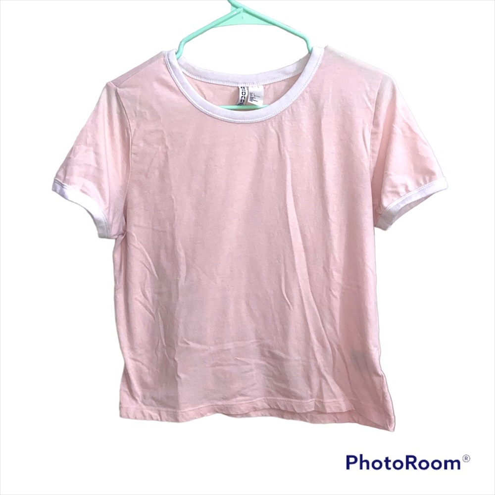 Baby Pink Crop Tee